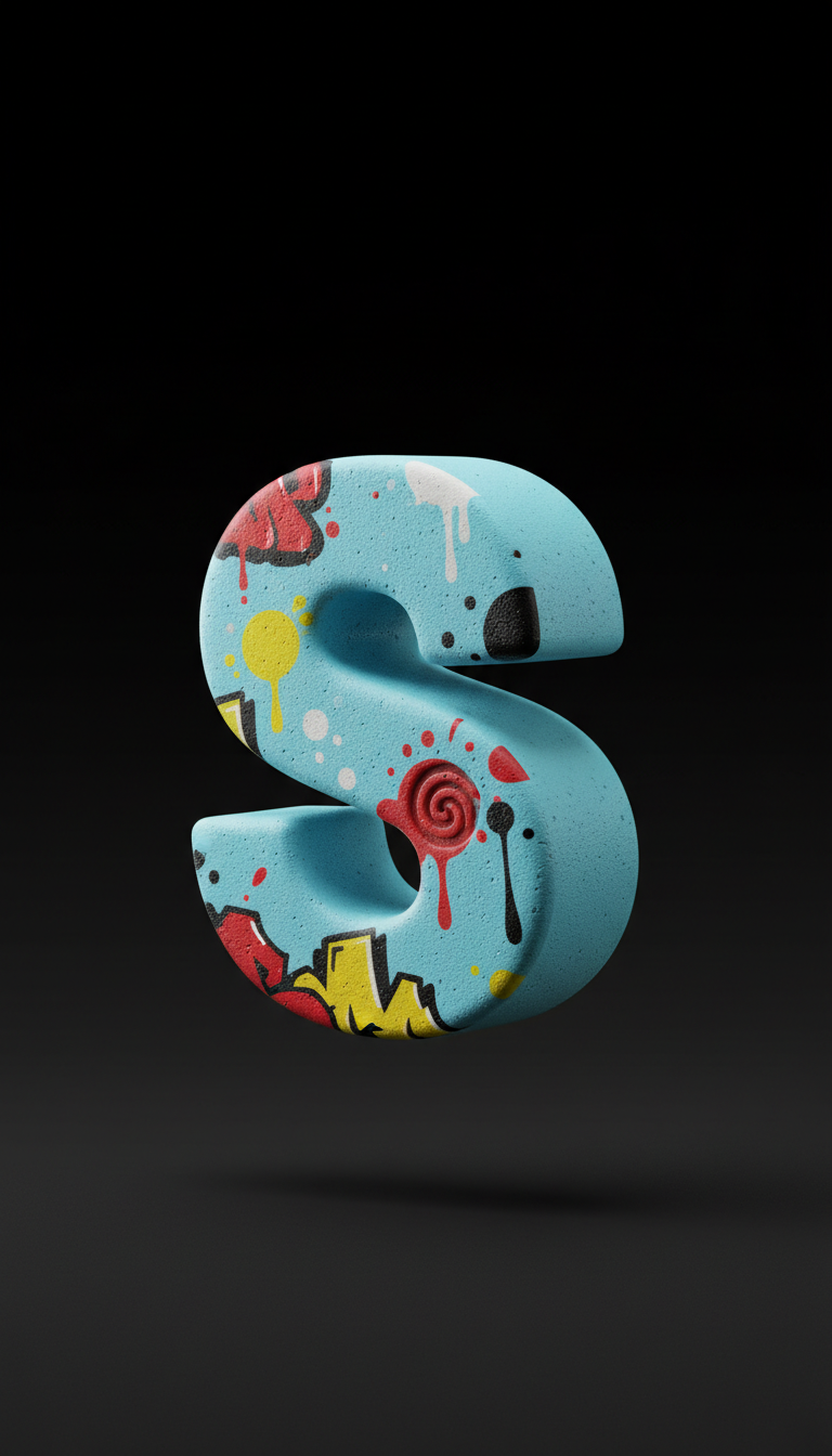 Pop Blue S Graffiti Squishy