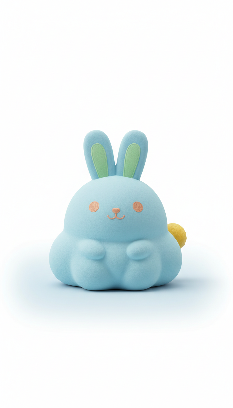 Bubble Blue Bunny Soft Squishy