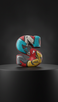 Street Red S Graffiti Squishy