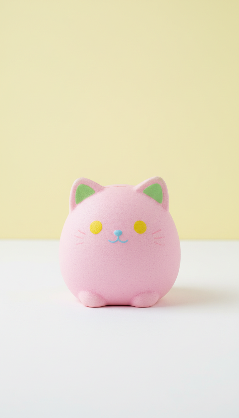 Sugar Pink Cat Collectible Squishy