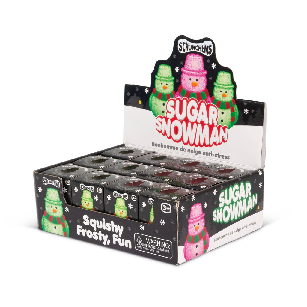 Scrunchems Sugar Snowman Squishy Fidget Toy (1pc) Color Ships Assorted