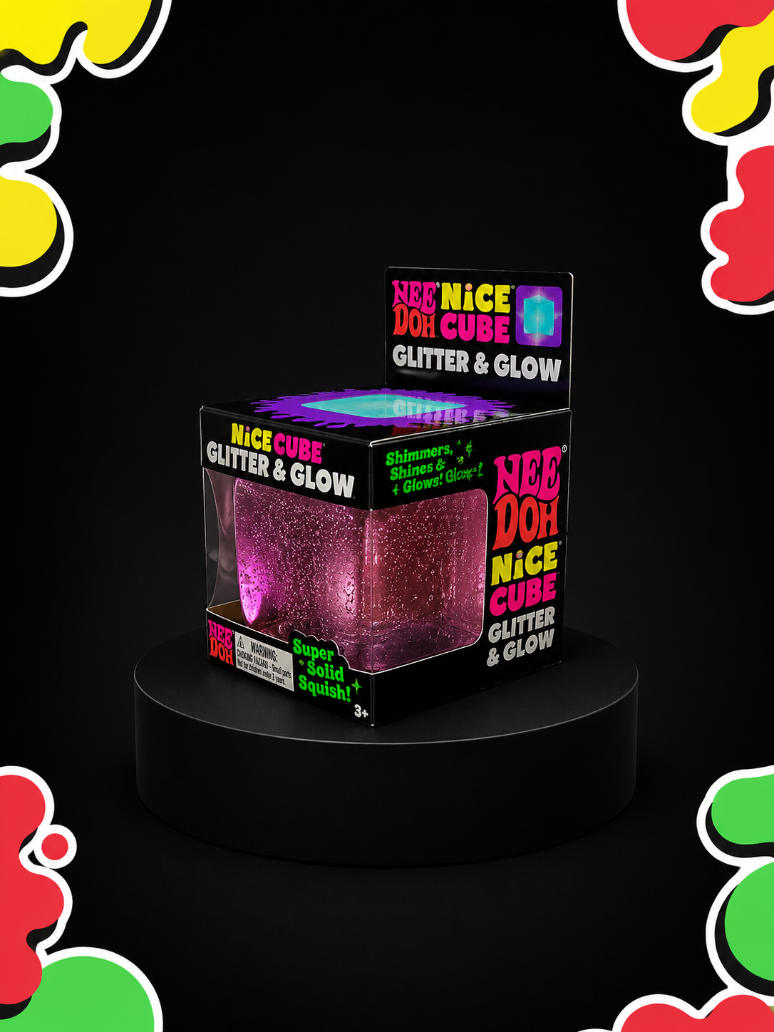 Needoh Glitter Glow Cube