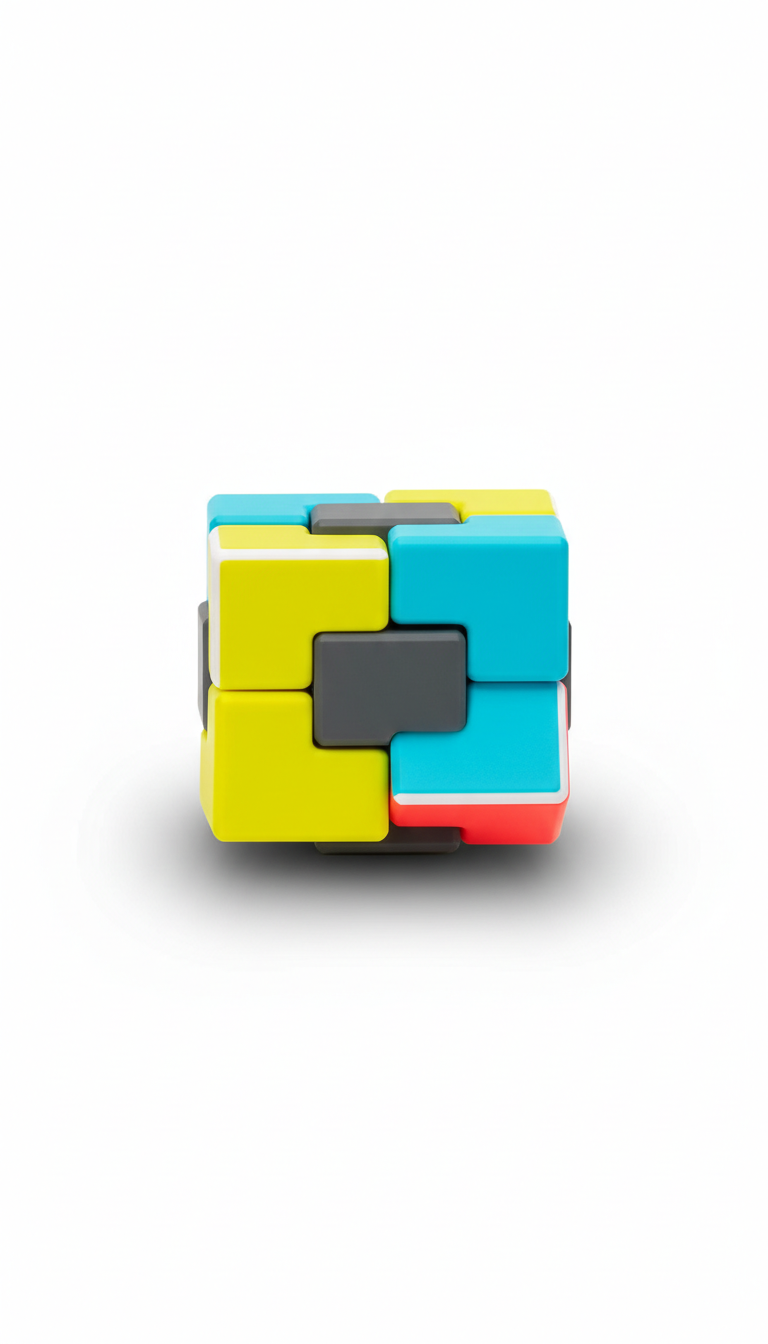 Electric lemon pop cube fidget