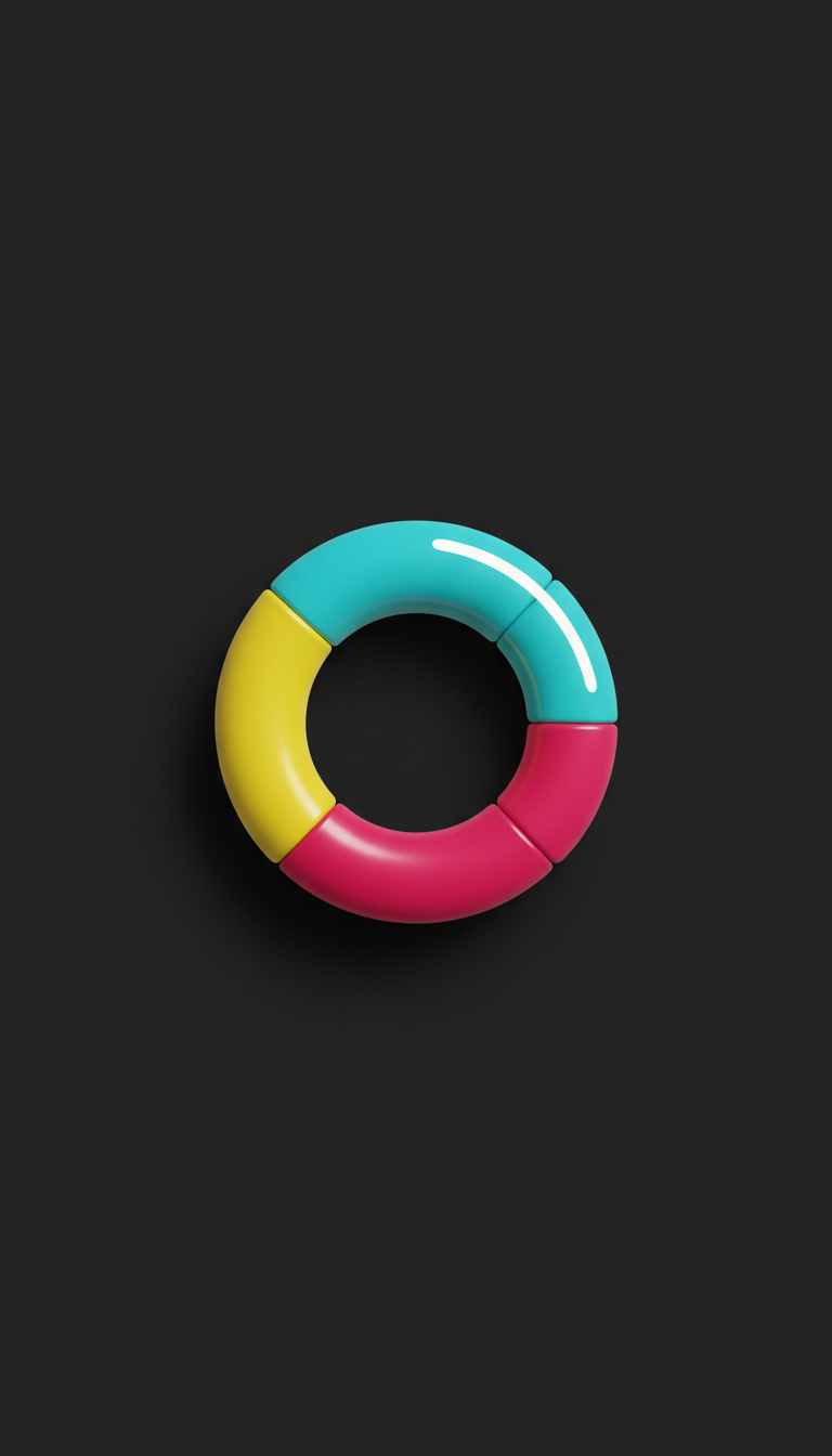 Aqua pop click ring fidget