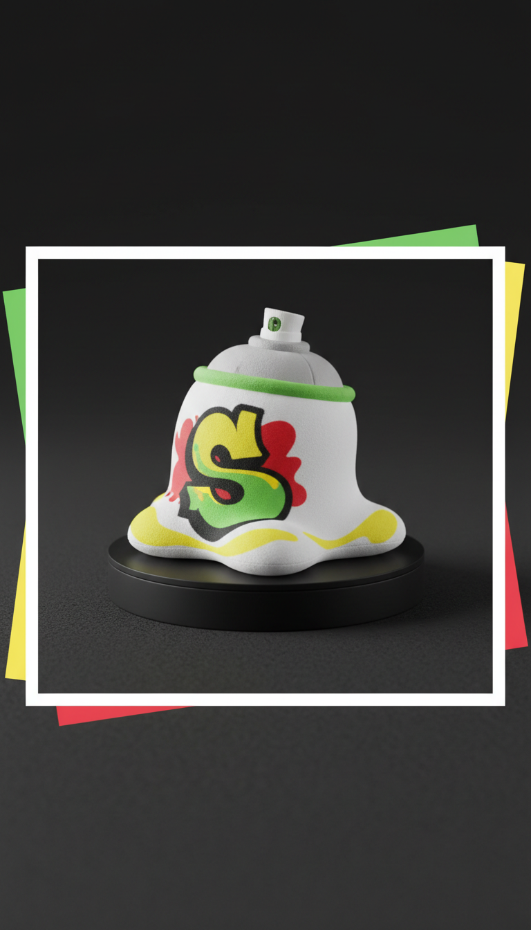 Spraycan Splat Graffiti Squishy