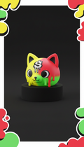 Neon Drip Cat Squishy